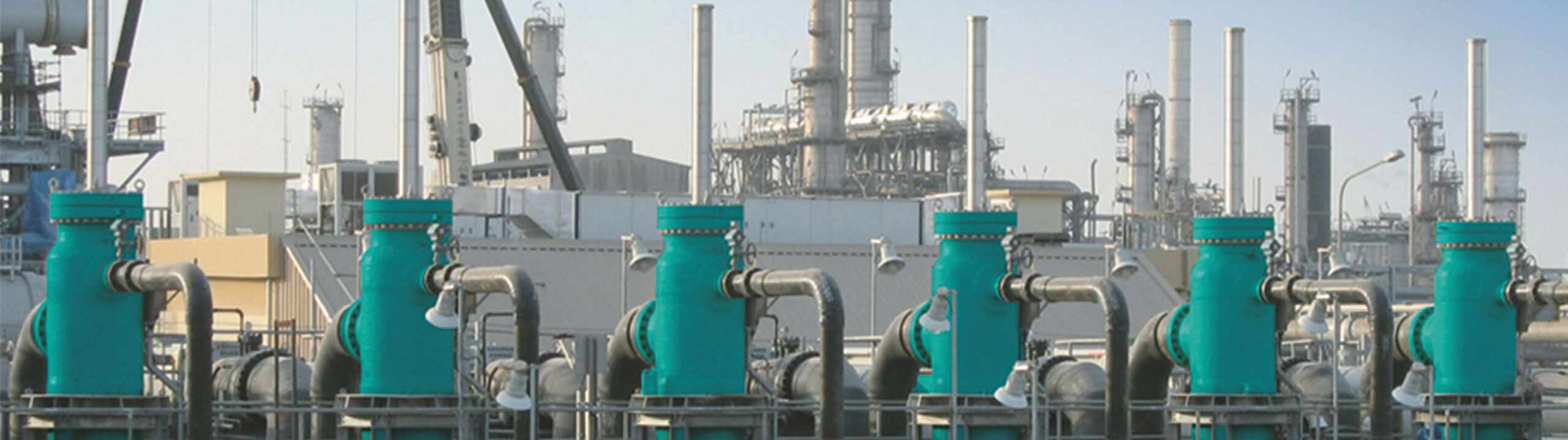 Industrieller Komplex aus der Ferne